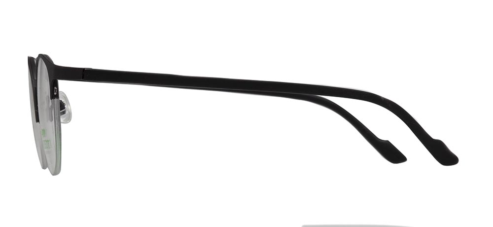 CARETTA Eyeglasses Teenage Man,Woman,Unisex Oval Half Framed Metal Unfiltered CRTTA 7875-C.M06